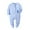 Blue, variant on Emy Dola Unisex Baby One Piece Romper Soft Cotton Zipper Footed Jumpsuit for 0-12 Month Infant Boy Girls Bodysuit With Mitten Cuff
