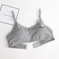 thumbnail image 2 of Hotiary 10-16Y Teen Girls Adjustable Strap Cotton Bras Preteen Girl Wireless Padded Sports Training Bras, Pack of 6, 2 of 8