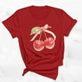 thumbnail image 2 of Blusas de Manga Corta para las Mujeres Divertida Impresión Cuello Redondo Camiseta Vintage, Blusas de Primavera para las Mujeres, 2 of 9