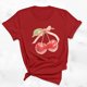 thumbnail image 2 of Blusas de Manga Corta para las Mujeres Divertida Impresión Cuello Redondo Camiseta Vintage, Blusas de Primavera para las Mujeres, 2 of 9
