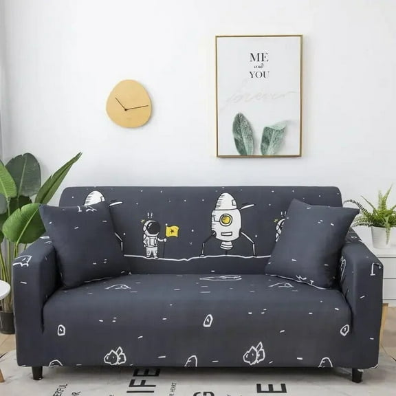 Cartoon Geometric Flowers Sofa Cover Full Cover Fabric Four Seasons Stretch Big Sofas Sofa Cushion Cover Funda Sofá