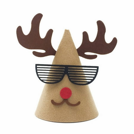 

Party Decorations Birthday Christmas Hat DIY Craft Christmas Tree Snowman Bells Child Adult Hat Gift Craft For Xmas Party Ornament Hat Christmas Hat Handmade Cartoon Hat