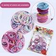 50PCS Baby Hair Ties for Girls, Multicolor Cute Girls Hair Ties, Small