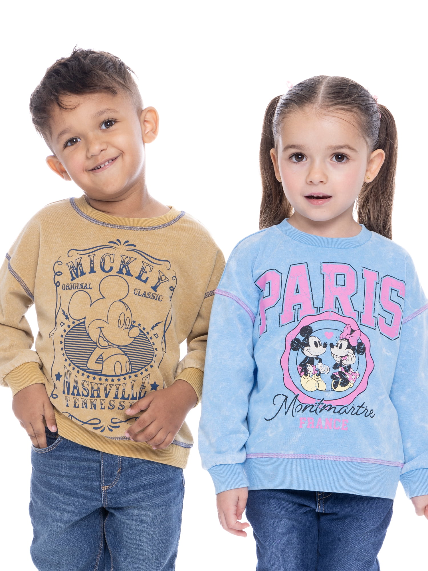 Mickey Mouse Toddler Boy Graphic Crewneck Sweatshirt, Sizes 12 Months- 5T