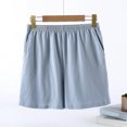 thumbnail image 2 of Taqqpue Cotton Shorts for Women 2025 Summer Casual Comfy Elastic Waist Shorts Running Active Athletic Outfits with Pockets, 2 of 6