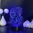 thumbnail image 2 of Luz nocturna LED 3D Dans Da Dans que cambia de color para niños, 2 of 4