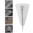thumbnail image 4 of Miangastore 2pcs Cone Shaped Rain Gauge Plug Measuring Cup Transparent Rainfall Gauge, 4 of 8