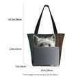 thumbnail image 5 of Haiem Dog Wrapped in Towel 1 Pattern Shoulder Bag - Durable and Spacious Tote Bag,Versatile Shopping Bag, 5 of 9