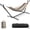 Multi Brown/Blue, variant on Sorbus 2-Person Hammock with Steel Stand, 60" Cotton Blend, 450lb, Portable Carry Case, Brown/Blue