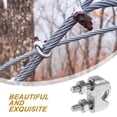 thumbnail image 6 of WEUVEB 6Pcs Silver Steel Wire Rope Clamps for Load Securing, 6 of 7