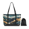 thumbnail image 7 of FORMRS Canvas Laptop Tote Bag for Women with 15.6" Computer Compartments Shoulder Handbag, Green Mountains, 7 of 7