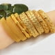 thumbnail image 2 of Pulsera de aleación chapada en oro para novia, lujosa pulsera de oro y arena para boda para mujer, 2 of 4