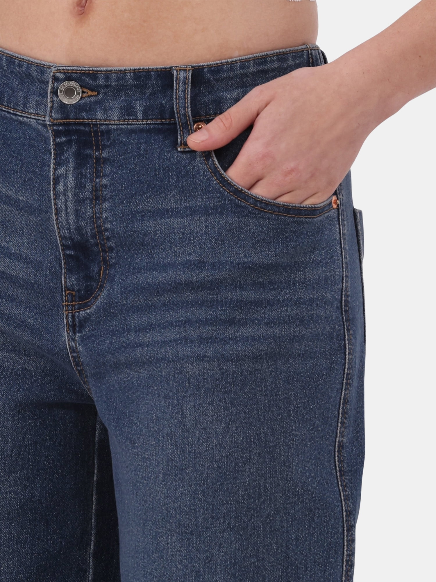 No Boundaries Baggy Wide Leg Jeans, Women's and Women's Plus