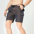 thumbnail image 5 of Leesechin Cargo Shorts for Men Drawstring Loose Twill Outdoor Wear, 5 of 6