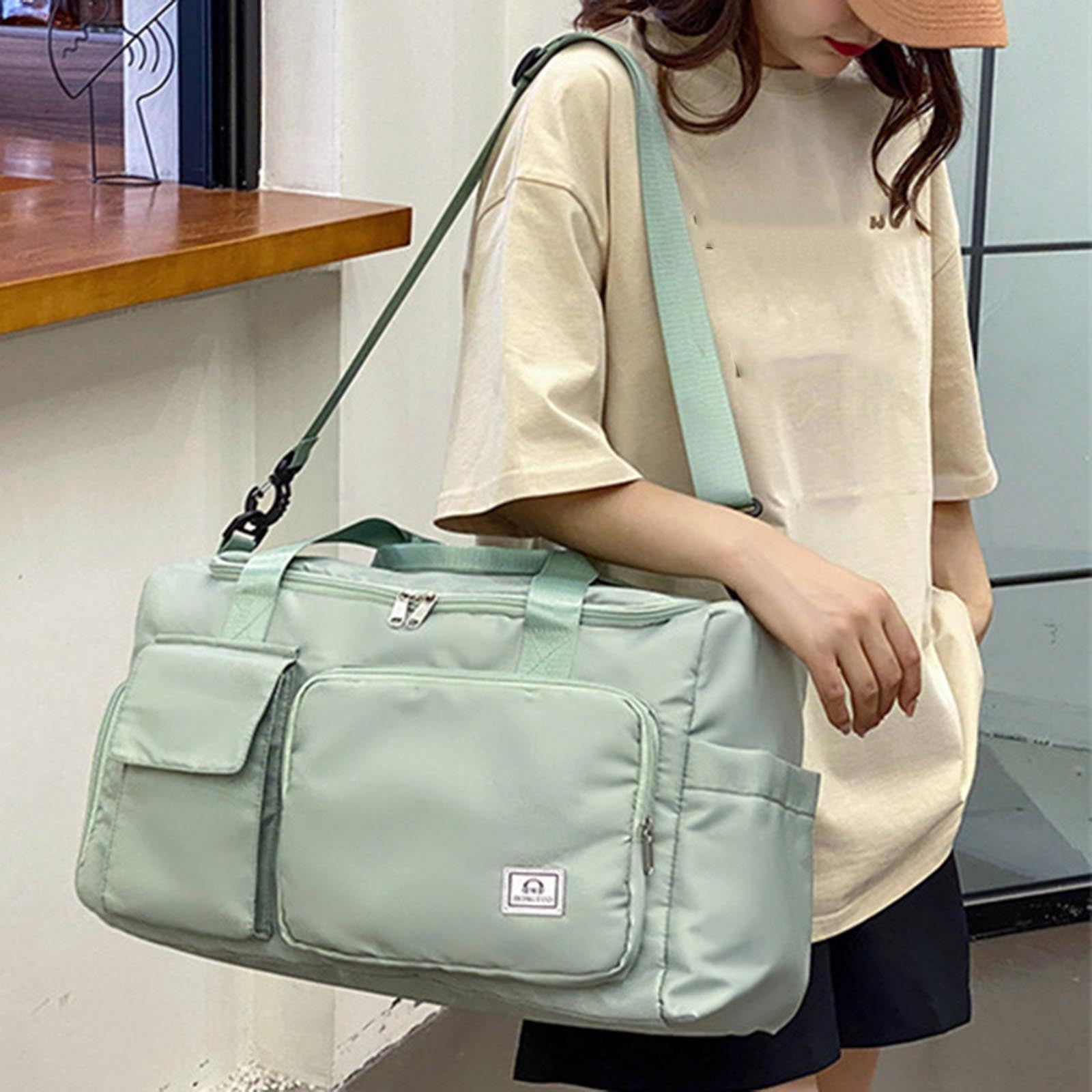 Matoen Travel Duffel Bag, Sports Tote Gym Bag, Sports Shoulder Weekender Overnight Bag for Women