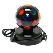 4" - Black - Rotating | Creative Motion Disco Ball with 21 Points of Light , Product Size: 5.5x6.5x5.5