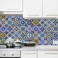 thumbnail image 3 of 24 Pcs Decorative Tile Stickers, Peel and Stick Backsplash, 6"x6" inches Self Adhesive Removable Waterproof for Walls Stickers, Vinyl Stickers for Kitchen Backsplash, Bathroom, Stairs,Stick on Tiles, 3 of 8