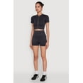 thumbnail image 4 of Women's Daisy Seamless Double Zip Front Crop Top, 4 of 5