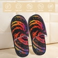 thumbnail image 2 of Balery A Bright Abstract Pantuflas de Casa de Felpa Silenciosas con Diseño Estampado, Zapatillas Cómodas Antideslizantes de Algodón para Interior-Medium, 2 of 8