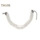 thumbnail image 1 of Women Necklace Faux Pearl Decor Four Layers Adjustable Length Solid Color Stainless Neck Decoration Jewelry Prom Party Banquet Bride Choker Necklace, 1 of 5