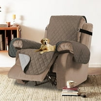 PrimeBeau Sofa Slipcover for Dogs Pets&Kids, Durable Pet Cover for Sofa with Elastic Strap(79" x 68", Taupe/Beige)