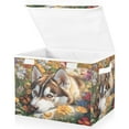 thumbnail image 2 of Storage Box With Lid 16.5x12.6x11.8In Foldable Stacked Household Storage Box Garden Husky, 2 of 7