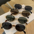 thumbnail image 5 of Gafas de sol con forma de ojo de gato para hombre y mujer, lentes de sol elipse con protección UV400, ideales para viajes al aire libre y conducir, 5 of 5