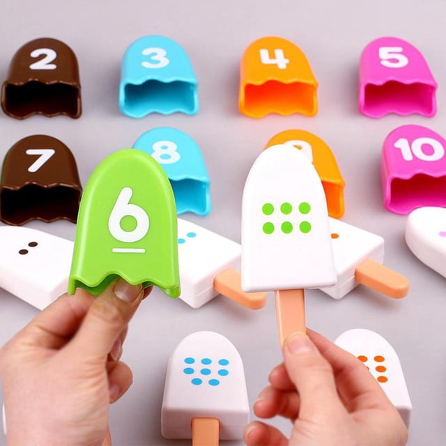 Juego de digitales, iluminación matemática, números de colores, juguetes , juego de clasificación de números de aprendizaje preescol Baoblaze Juguetes educativos
