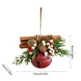 thumbnail image 3 of DefiDgd Christmas Bow Bells Hanging Ornament,Christmas Tree Topper Xmas Bell Pendant Decorative,Holiday Tree,Kitchen,Door,Wall,Wreath Hanging Ornament,Party Decoration(G), 3 of 6