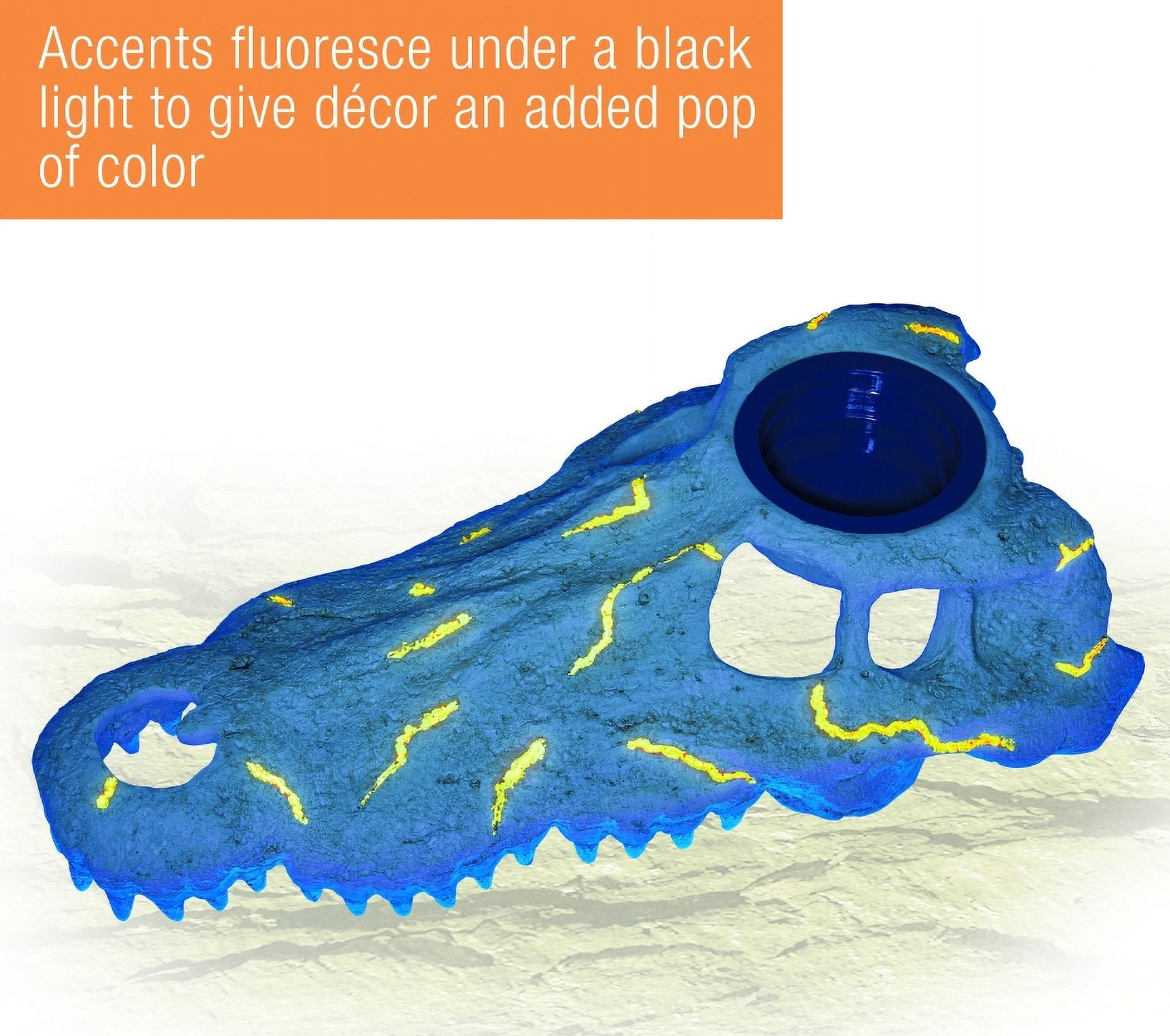 Zilla Rapid Sense Decor Crocodile Skull [Reptile Thermometers, New Reptile Supplies, Zilla, Reptile Supplies] Large - 1 count