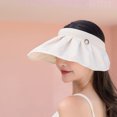 thumbnail image 5 of Viseras para el sol Sombreros para el sol plegables para mujeres con ala ancha Sombrero de verano plegable, 5 of 5