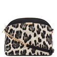 thumbnail image 1 of Fashionpuzzle Bandolera Pequeña Con Estampado De Leopardo Y Correa De Cadena (Negro Nieve), 1 of 1
