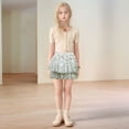 thumbnail image 2 of Wdgfv Girls Sequin Skirt Sparkly Toddler Kids Mini Glitter Skirt Elastic Waist Party Pencil Skirt Silver 2-8years, 2 of 4