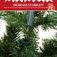thumbnail image 6 of Funcid 6ft Premium Pre-Lit Hinged Artificial Christmas Tree Full Tree with 1477 PVC Branch Tips, 250 Multicolored Lights, 10 Light Sequences, Foldable Metal Stand, Green, 6 of 9