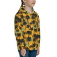 thumbnail image 3 of Fotbe Hawaii Palms Pattern Youth Pullover Hooded Sweatshirt, Boys Hoodie, Kangaroo Pocket Hoodie for Kids Girls -X-Large, 3 of 6