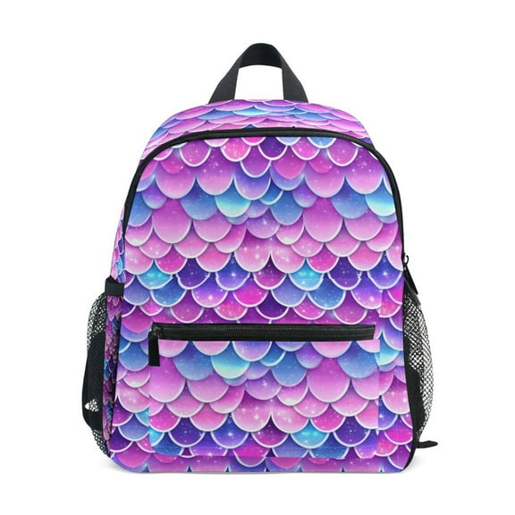 ALAZA Sparkling Mermaid Scales School Backpack Small Bookbag Mini Bags
