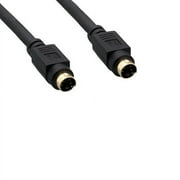 Kentek 6 Feet FT S-Video mini din 4 MDIN4 gold plated 4 pin male to male M/M cable cord connector for camcorders satellite DVD PC TV