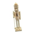 thumbnail image 4 of yotijay Christmas Craft Nutcracker Wooden Nutcracker Figurine Unfinished Wood Nutcracker C, 4 of 9