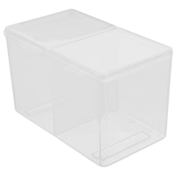 BESTOYARD 2Pcs White Makeup Cotton Storage Rack Premium Cosmetic Storage Container for Home