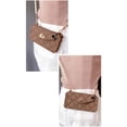 thumbnail image 3 of Wallet Case Compatible with iPhone, Pretty Luxury Bag Design, Purse Flip Card Pouch Cover Soft Silicone Case with Hand Holder Long Shoulder Strap(Brown,iPhone 12), 3 of 6