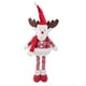 thumbnail image 4 of Snowman Retractable Legs Christmas Theme Old Man Toy Window Display, metal rolling legs, snowman figure, foldable display stand, holiday season decor, durable metal frame, for office, 4 of 8
