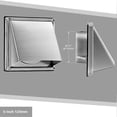 thumbnail image 3 of 5-Inch External Extractor Wall Vent Cushioned Non Return Flap, Stainless Steel Outside Dryer Vent Co, 3 of 5