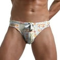 thumbnail image 7 of Nmnitkp Mens Swim Trunks Elastic Fabric Men's Bikini Swimwear Low Rise Swimming Briefs with Adjustable Drawstring,Boys Swim Trunks White,L, 7 of 7