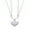 White, variant on 2 Pcs/Set Matching Necklace Magnetic Geometric Creative Unisex Memorial Meaningful His-and-hers Necklace for Couple