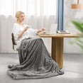thumbnail image 3 of Electric Heated Blanket Twin Size 62"x84" - 1-10 Hour Timer, 6 Heat Settings, Machine Washable, Overheat Protection, Fast Heating Flannel Blanket for, 3 of 7