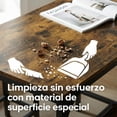 thumbnail image 4 of Mesa de Comedor FurnitureR Con 2 sillas de Metal robusto moderno, 4 of 6