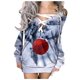 thumbnail image 1 of Mini vestido estampado navideño para mujer, informal, de manga larga, con hombros descubiertos, suéter, vestido de fiesta a la moda con tiras Fridja  fhghd4749, 1 of 6