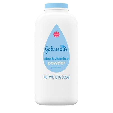 Johnson's Cornstarch Baby Powder with Aloe & Vitamin E, 15 oz