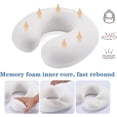 thumbnail image 3 of Neck Pillow for Traveling, Upgraded Travel Neck Pillow for Airplane 100% Pure Memory Foam Travel Pillow, 3 of 4