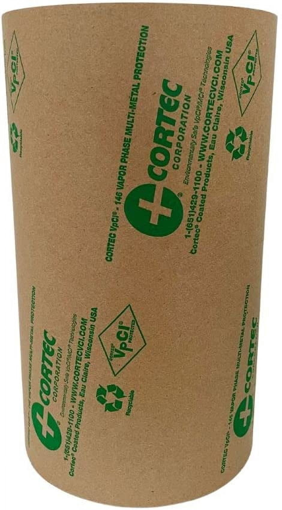 Anti Rust VCI Paper Roll - 12" x 200 yd - 35# Gauge - Cortec VpCI-146 Rust Inhibitor VCI Kraft Paper for Metal Protection